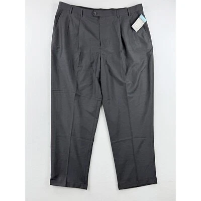 NEW Geoffrey Beene Banker's Collection Wrinkle Resist Dress Pants 46x32 - Image 1 of 4