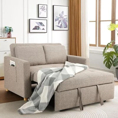 Sofá-cama 3 em 1 conversível sofá-cama futon sofá-cama namoradeira escritório - Imagem 1 de 4