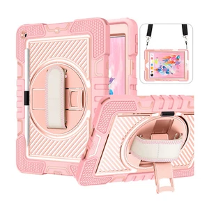 Kids Rotating Shockproof Stand Case Cover For iPad 7th 8th 9th 10th Generation - Picture 1 of 60