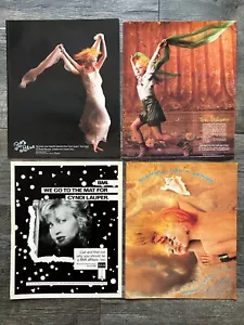 CYNDI LAUPER Album Ad Advert True Colors 4pc Lot 1986 1987 LGBTQ Gay Pride - Picture 1 of 3