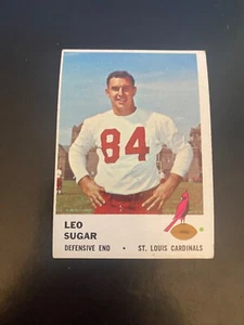 1961 FLEER FOOTBALL #28 LEO SUGAR!! $1 SHIPPING!! - Picture 1 of 2