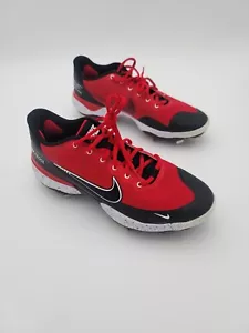 Nike Alpha Huarache Elite 3 Low University Baseball Shoes Red Men's Size 8.5 - Picture 1 of 6