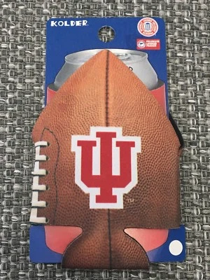 印第安纳 HOOSIERS NCAA 足球罐冷却器可折叠绝缘瓶架 — 第 1/2 张图片