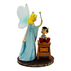 Disney Sketchbook Pinocchio & Blue Fairy Christmas Ornament 2009 RARE