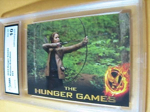 KATNISS EVERDEEN 2012 THE HUNGER GAMES # 21 GRADED 10 L@@@K - Picture 1 of 1