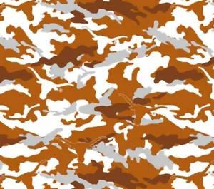 University of Texas Longhorns Camo Fleece Fabric-NCAA Fleece Blanket Fabric - Picture 1 of 1