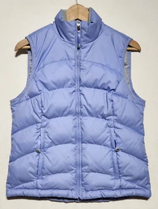 women's LL BEAN full zip DOWN VEST purple lilac size XS - Picture 1 of 4