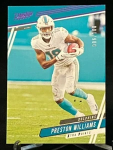 2020 Prestige Xtra Points Purple #80 Preston Williams Miami Dolphins /100 - Picture 1 of 2