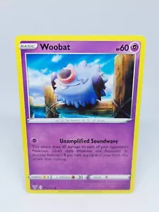 POKEMON CARD TCG NON HOLO WOOBAT 073/185 COMMON NM/M VIVID VOLTAGE SWSH - Picture 1 of 2