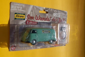 VOLKSWAGEN Transporter T1 Bulli Bus Kastenwagen 1:43 REWE spur 0 ovp nos - Bild 1 von 5