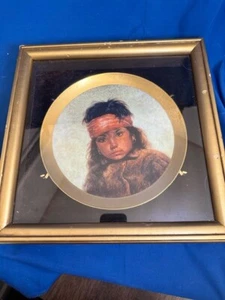 Vintage 1981 Collector Plate Apache Girl by Gregory Perillo Limited Edition - Picture 1 of 5