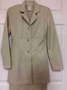 Sarah Richards Womens Two Piece Dress Set Size 5 to 6 Beige 31 - Picture 1 of 10