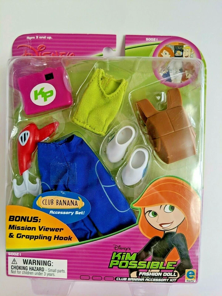 Kim Possible Fashion Doll Club Banana Accessory Kit Disney 50021
