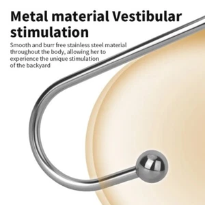 Dispositivo de metal dilatador esparcidor extremo enchufe bola anal acero inoxidable para mujer - Imagen 1 de 14