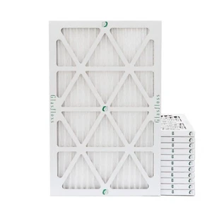 14x25x1 MERV 10 Pleated Air Filters. 12 PACK. Actual Size: 13-1/2 x 24-1/2 x 7/8 - Picture 1 of 6