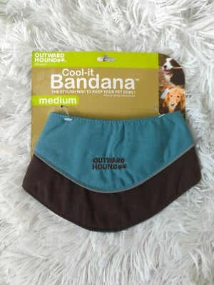 Бандана для собак Cool-it — замачивание/охлаждение — светоотражающая — средняя наружная гончая — новая с ценниками - Изображение 1 из 4