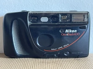 Nikon One Touch 100 35 mm Point & Shoot Film Camera Vintage Tested Working READ - Picture 1 of 15