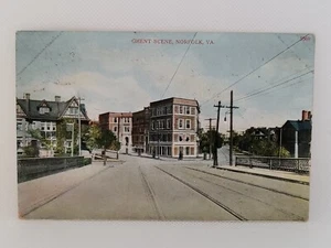 Postcard Ghent Scene Norfolk Virginia - Picture 1 of 2