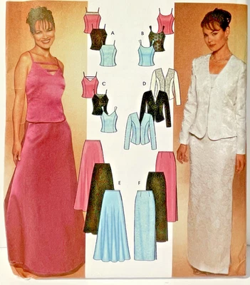 Sewing Pattern #7010  Sz 6-12 Top Jacket Flared & Slim Skirt Uncut - Image 1 of 3