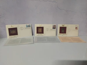 24k Golden Replica Stamp First Day Issue 1987 1993 Puerto Rico Youth Clas Moose - Bild 1 von 8