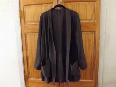 Blazer Eileen Fisher largo crepé elástico en marrón---talla PL Foto 1 de 4