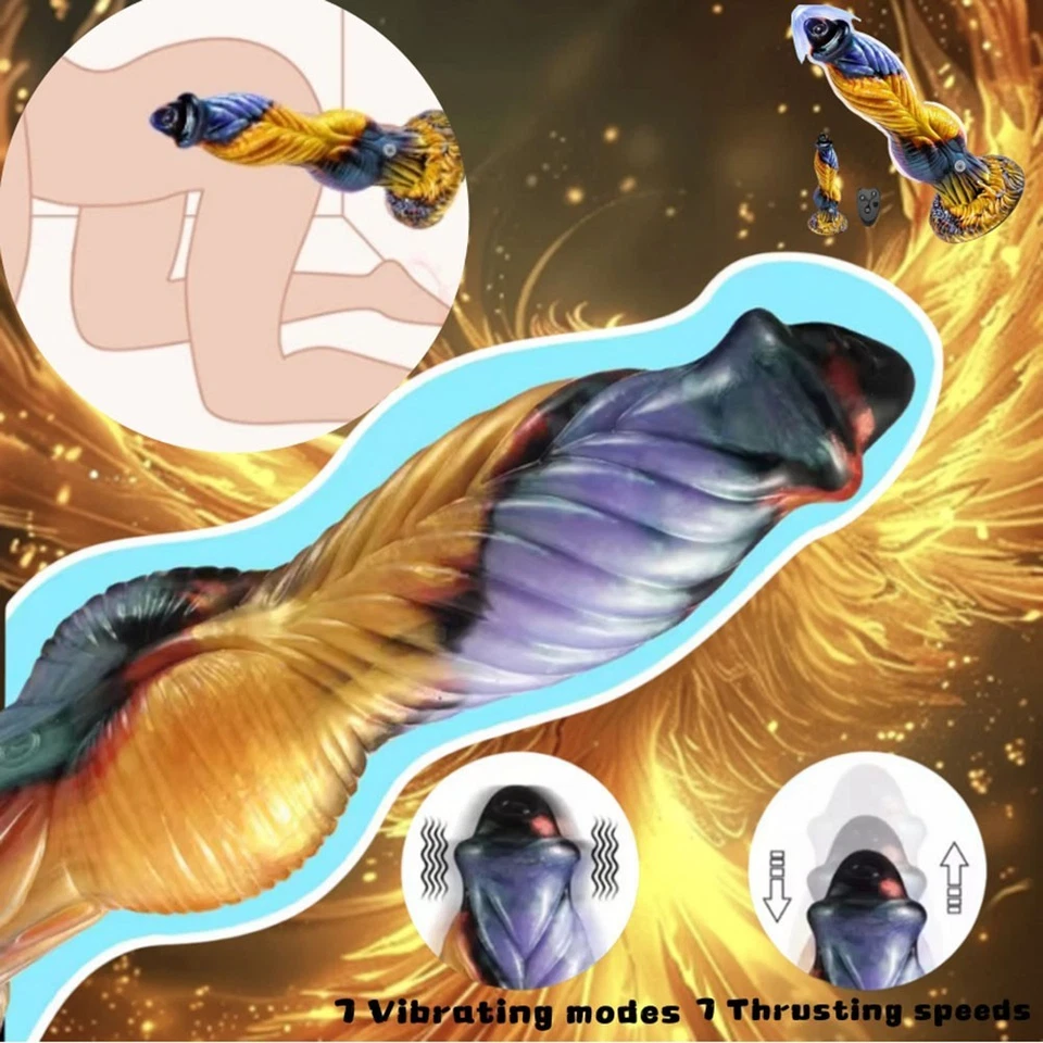 Consolador realista de silicona con pollas de criatura fantasía monstruo dragón pene Foto 1 de 4
