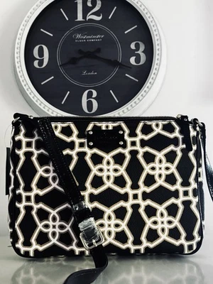 Bolso Bandolera Kate Spade Chrissy Mujer Mercado Marroquí Negro Polivinilo Cartera Foto 1 de 4