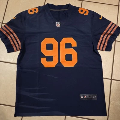 耐克 Chicago Bears Throwback On Field 球衣 HICKS #96 男式 52 码/XL 码 — 第 1/4 张图片