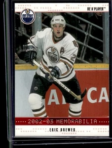 2002-03 Be A Player Memorabilia Ruby Eric Brewer 128/200 - Picture 1 of 2