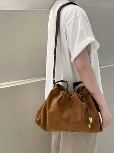 Songmont Tote, Camoscio, Borsa Spazzatura Donna, Borsa Stray Semplice e Grande Capacità. - Foto 1 di 18