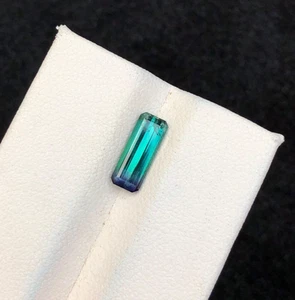 1.23 Carate Natural Cut Tourmaline emerald shape losse gemstone from Afghanistan - Picture 1 of 8