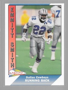 Carte de football 1991 Pacific Emmitt Smith #107 Dallas Cowboys HOF NFL - Photo 1/2