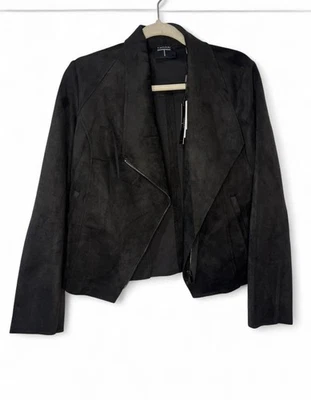 Abrigo Tahari de gamuza de cuero sintético para mujer talla M nuevo con etiquetas Foto 1 de 3