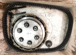 NEB Alloy clutch Belt Drive and sprocket -  off a Goldstar - good working order - Picture 1 of 16