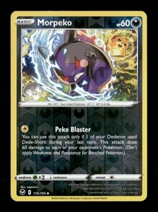 Morpeko Reverse Holo Uncommon SWSH12: Silver Tempest 116/195 NM Pokemon LP - Bild 1 von 2