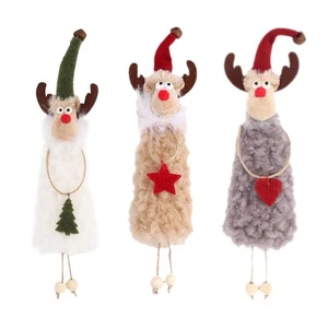Cloth Tree Elk Pendant Doll Crafts Ornament Animals Pendant Figure Hanging Decor - Picture 1 of 22