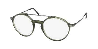 NUEVAS GAFAS ANDY WOLF 4547 BORDE COMPLETO PARA HOMBRE D 51-19-145 AUSTRIA REDONDAS VERDES Foto 1 de 4