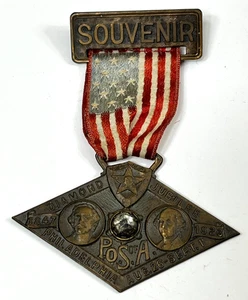 Orden Patriótica Hijos de América Medalla POS de un Jubileo de Diamante 1923 Filadelfia - Imagen 1 de 7