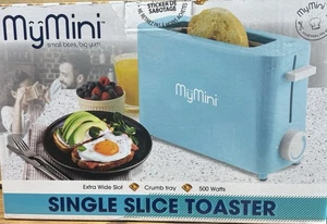 Compact Single Blue Toaster Perfect Gift Idea For College Students / Singles - Picture 1 of 2