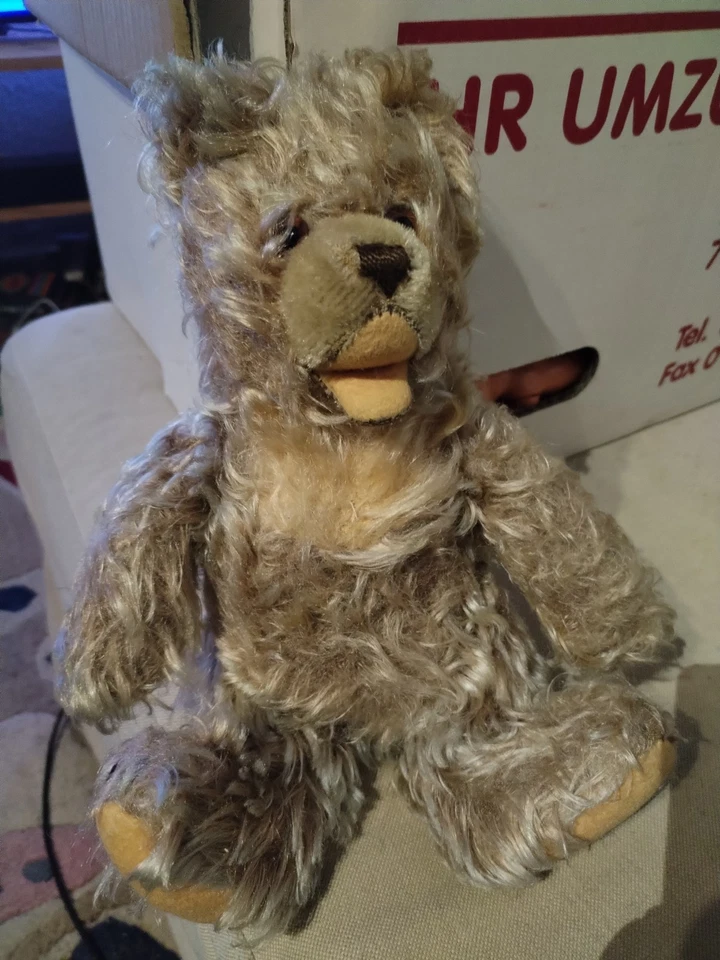 Ours articulé vintage en mohair – peluche ancienne années 50-70 - Photo 1/3