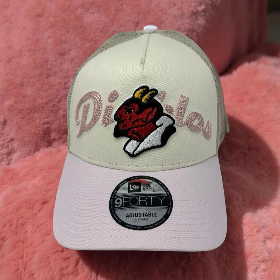 New Era Diablos Rojos del México 9FORTY A-Frame Trucker Hat Snapback Cap Nuevo con Etiquetas Foto 1 de 4