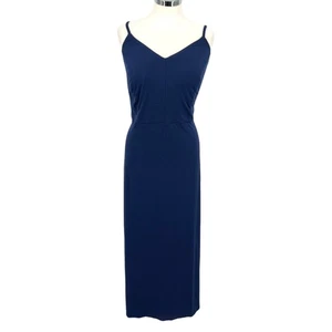 Market & Spruce klassisches ärmelloses Maxikleid mit Trägern marineblau Größe 2X neu mit Etikett - Bild 1 von 9