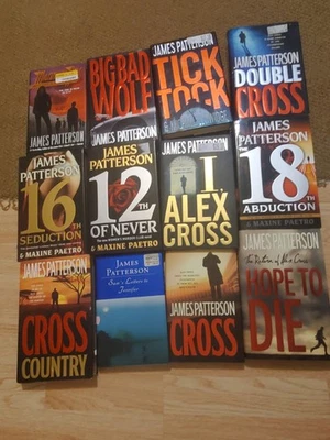 Lot Of 12 JAMES PATTERSON Alex Cross Womens Murder Random Mix HC/DJ G/VG - Image 1 of 4