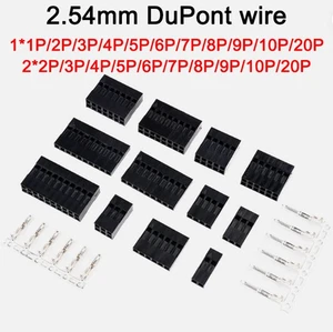 Dupont 2.54mm Connector Housing Male Female Crimp Terminals 1 2 3 4 5 Way-20 Way - Picture 1 of 39