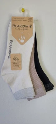 Носки на лодыжку Bearpaw Ladie's 3 пары вискоза из бамбука. (200). - Изображение 1 из 4