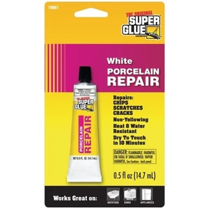 (10er-Pack) The Original Super Glue Corp. Porzellan Chip Fix #19061 weiß 5 flüssige Unzen  - Bild 1 von 1