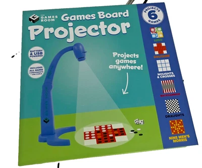 Family Game Board Projector Travel Set 6 in 1 Kids Classic Games 2025 Ludo UK - Image 1 of 4