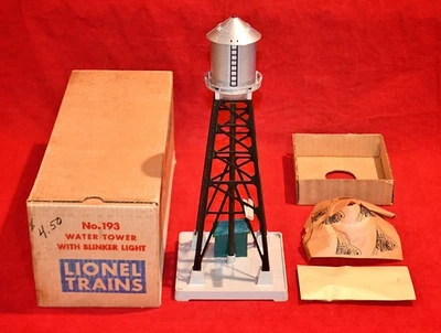 TORRE DE ÁGUA LIONEL 193 ORIGINAL EM OB - ESCASSA VARIAÇÃO PRETA!!! - PÓS-GUERRA - SEM RESERVA - Imagem 1 de 4