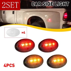 for Ford Super Duty F350 F450 Smoke LED Side Fender Marker Light Dually Bed 2set - Picture 1 of 15