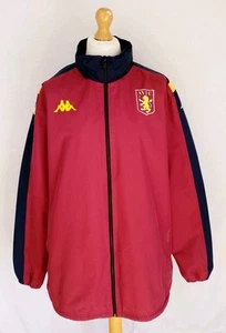 ASTON VILLA KAPPA FOOTBALL JACKET MENS 4XL WATER REPELLENT BREATHABLE GOOD - Picture 1 of 12
